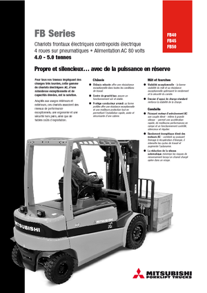 इलेक्ट्रिक फोर्कलिफ्ट Mitsubishi FB50
