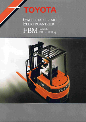 इलेक्ट्रिक फोर्कलिफ्ट Toyota FBM 20