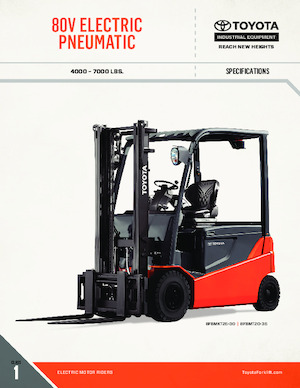 इलेक्ट्रिक फोर्कलिफ्ट Toyota 05-8FBM25T