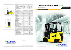 इलेक्ट्रिक फोर्कलिफ्ट Hyundai 20BC-9