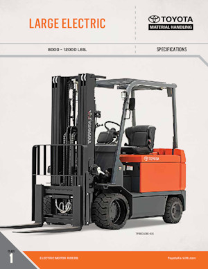 इलेक्ट्रिक फोर्कलिफ्ट Toyota 7FBCU35