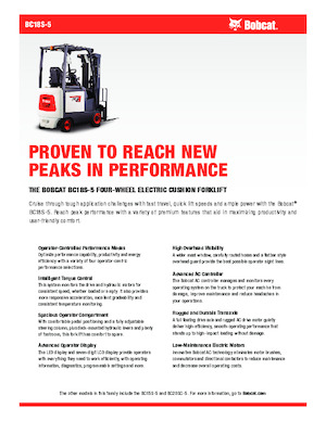 इलेक्ट्रिक फोर्कलिफ्ट Bobcat BC18S-5