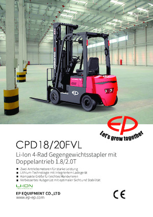 इलेक्ट्रिक फोर्कलिफ्ट EP CPD20FVL
