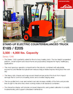 इलेक्ट्रिक फोर्कलिफ्ट Linde E18S