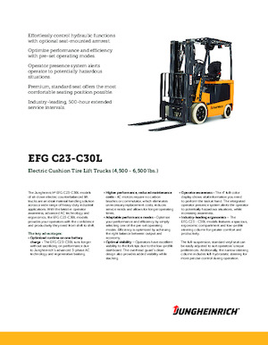 इलेक्ट्रिक फोर्कलिफ्ट Jungheinrich EFG C25
