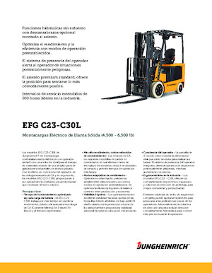 इलेक्ट्रिक फोर्कलिफ्ट Jungheinrich EFG C25