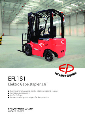 इलेक्ट्रिक फोर्कलिफ्ट EP EFL181