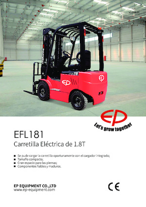 इलेक्ट्रिक फोर्कलिफ्ट EP EFL181