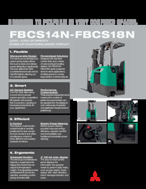 इलेक्ट्रिक फोर्कलिफ्ट Mitsubishi FBCS14N