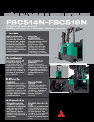इलेक्ट्रिक फोर्कलिफ्ट Mitsubishi FBCS14N