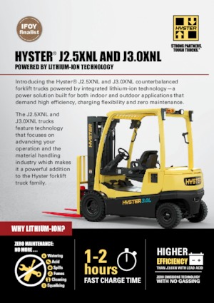 इलेक्ट्रिक फोर्कलिफ्ट Hyster J2.5XNL