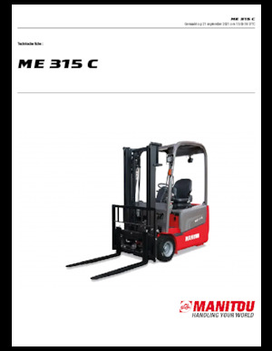 इलेक्ट्रिक फोर्कलिफ्ट Manitou ME 315 C