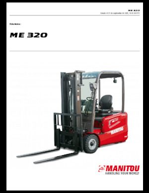 इलेक्ट्रिक फोर्कलिफ्ट Manitou ME 320