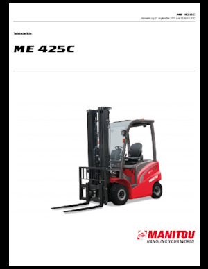 इलेक्ट्रिक फोर्कलिफ्ट Manitou ME 425 C