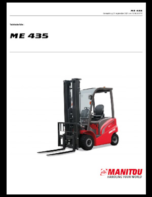 इलेक्ट्रिक फोर्कलिफ्ट Manitou ME 435