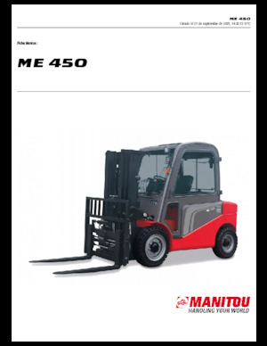 इलेक्ट्रिक फोर्कलिफ्ट Manitou ME 450
