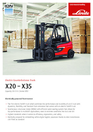 इलेक्ट्रिक फोर्कलिफ्ट Linde X30