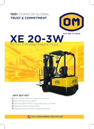 इलेक्ट्रिक फोर्कलिफ्ट OM XE20 3W