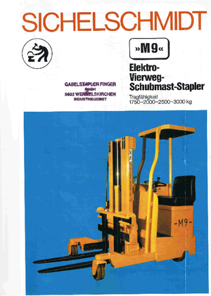 इलेक्ट्रिक मल्टीडायरेक्शनल फोर्कलिफ्ट Sichelschmidt M 925 ASM