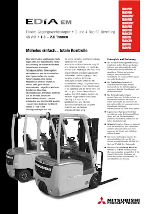 इलेक्ट्रिक फोर्कलिफ्ट Mitsubishi FB18PN