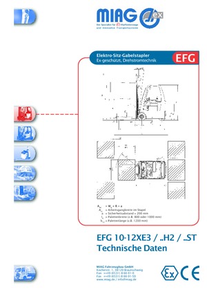 ईएक्स इलेक्ट्रिक एक्सप्लोजन-प्रूफ फोर्कलिफ्ट Miag EFG 12 XEV 3