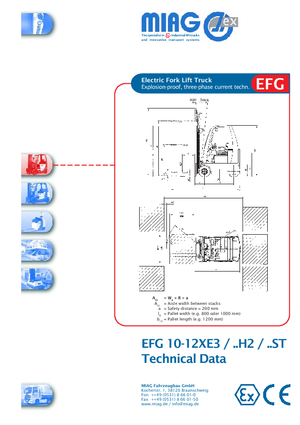 ईएक्स इलेक्ट्रिक एक्सप्लोजन-प्रूफ फोर्कलिफ्ट Miag EFG 12 XEV 3