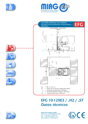 ईएक्स इलेक्ट्रिक एक्सप्लोजन-प्रूफ फोर्कलिफ्ट Miag EFG 12 XEV 3