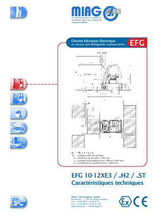 ईएक्स इलेक्ट्रिक एक्सप्लोजन-प्रूफ फोर्कलिफ्ट Miag EFG 12 XEV 3