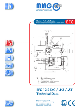 ईएक्स इलेक्ट्रिक एक्सप्लोजन-प्रूफ फोर्कलिफ्ट Miag EFG 25 XC