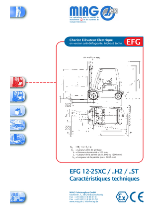 ईएक्स इलेक्ट्रिक एक्सप्लोजन-प्रूफ फोर्कलिफ्ट Miag EFG 25 XC