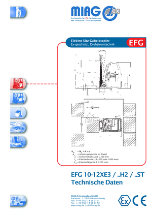 ईएक्स इलेक्ट्रिक एक्सप्लोजन-प्रूफ फोर्कलिफ्ट Miag EFG 16 XEV 3