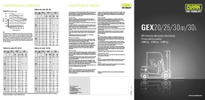 इलेक्ट्रिक फोर्कलिफ्ट Clark GEX 20