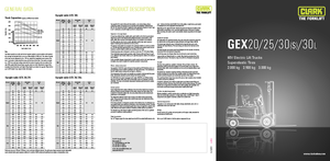 इलेक्ट्रिक फोर्कलिफ्ट Clark GEX 20