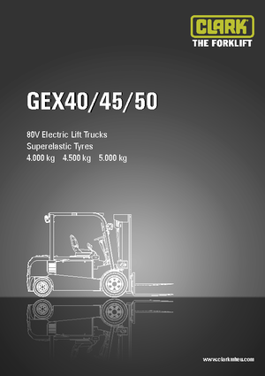 इलेक्ट्रिक फोर्कलिफ्ट Clark GEX 50