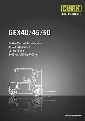 इलेक्ट्रिक फोर्कलिफ्ट Clark GEX 50