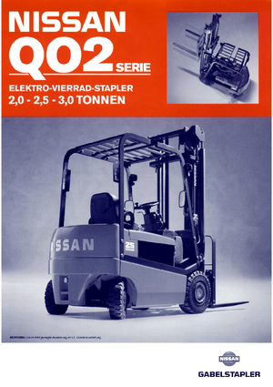 इलेक्ट्रिक फोर्कलिफ्ट Nissan Q 02 L 25 CU