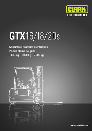 इलेक्ट्रिक फोर्कलिफ्ट Clark GTX16