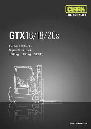 इलेक्ट्रिक फोर्कलिफ्ट Clark GTX16