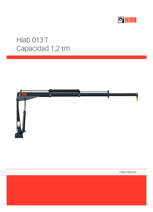 इलेक्ट्रिक लोडिंग क्रेन Hiab 013 T-2 ELT