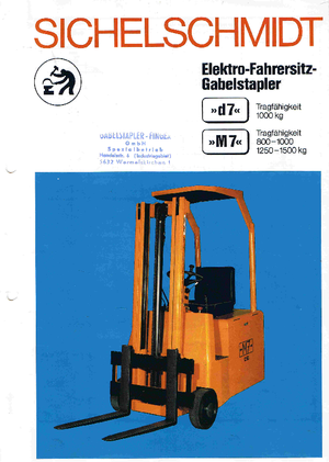 इलेक्ट्रिक फोर्कलिफ्ट Sichelschmidt M 7-10