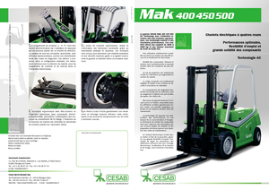 इलेक्ट्रिक फोर्कलिफ्ट Cesab MAK 450 AC