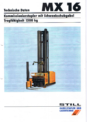 इलेक्ट्रिक साइडलोडर Still-Wagner MX 16