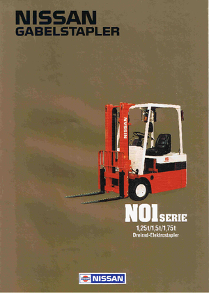 इलेक्ट्रिक फोर्कलिफ्ट Nissan GN 01 L 18 U