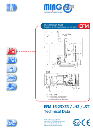 इलेक्ट्रिक एक्सप्लोजन प्रूफ रीच ट्रक Miag EFM 20 XE 3