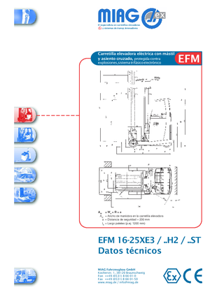 इलेक्ट्रिक एक्सप्लोजन प्रूफ रीच ट्रक Miag EFM 20 XE 3