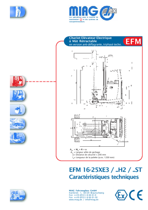 इलेक्ट्रिक एक्सप्लोजन प्रूफ रीच ट्रक Miag EFM 20 XE 3