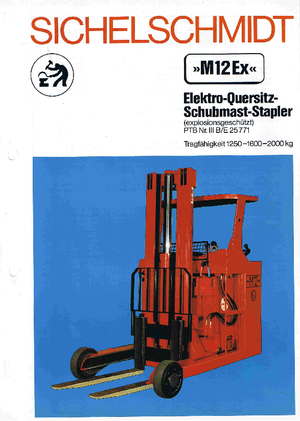 इलेक्ट्रिक एक्सप्लोजन प्रूफ रीच ट्रक Sichelschmidt M 1212 EEx