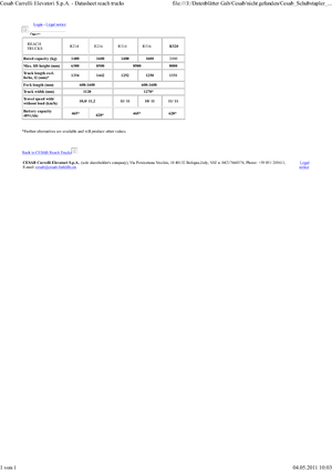 रीच ट्रक Cesab R 314