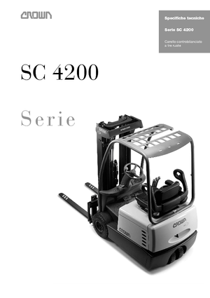 इलेक्ट्रिक फोर्कलिफ्ट Crown SC 4240 1,8