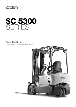 इलेक्ट्रिक फोर्कलिफ्ट Crown SC 5320-1.3